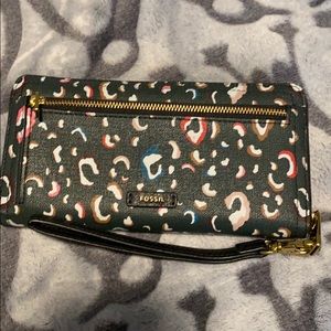 Fossil cheetah print wallet